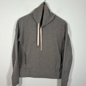 lululemon athletica Heather Gray Funnel Neck Drawstring Pullover